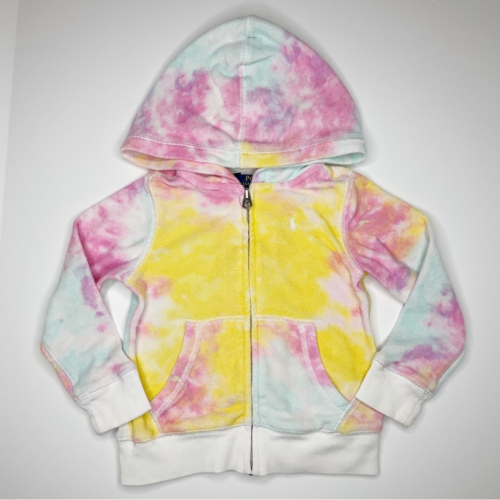 Polo Ralph Lauren Tie Die Zip-Up Hoodie Size 3T (3)